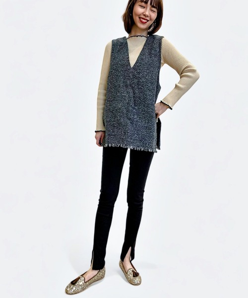 Sugar Sugar(シュガーシュガー)の「【SUGAR SUGAR】タッセル グリッター フラットシューズ(5859)(バレエシューズ・レディース・ブラック/シルバー/ゴールド・S/M/L/LL)」の20枚目の写真