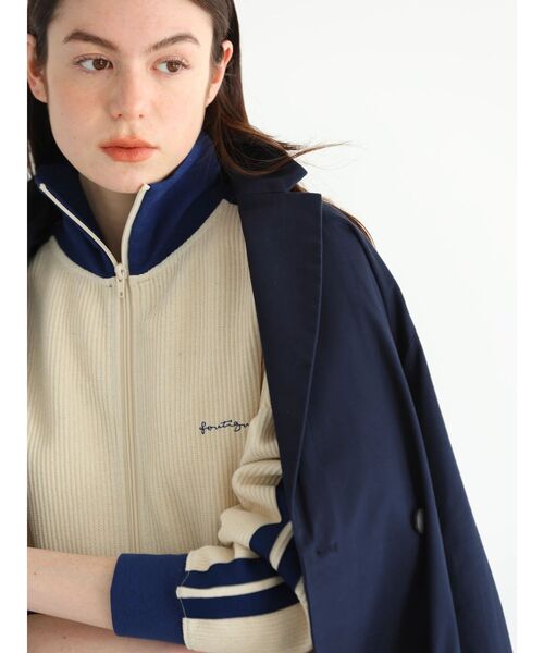 CRAFT STANDARD BOUTIQUE（クラフトスタンダードブティック）の「【ユニセックス】トラックジャケット（ジャージ・レディース・ネイビー/オレンジ/ベージュ/ブラウン/アイボリー/ブラック・XL/L/M）」の8枚目の写真