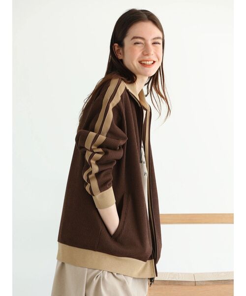 CRAFT STANDARD BOUTIQUE（クラフトスタンダードブティック）の「【ユニセックス】トラックジャケット（ジャージ・レディース・ネイビー/オレンジ/ベージュ/ブラウン/アイボリー/ブラック・XL/L/M）」の21枚目の写真