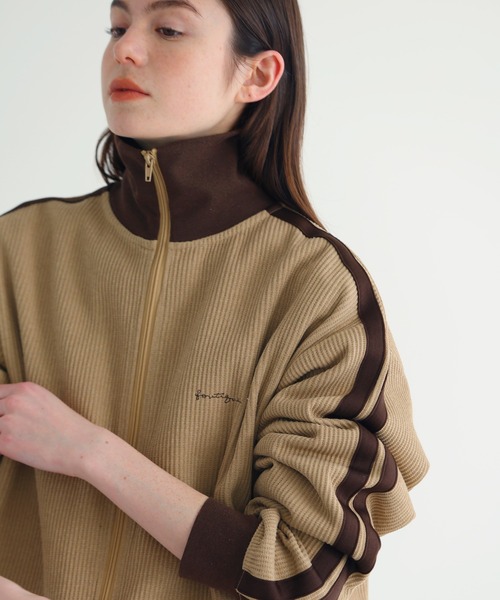 CRAFT STANDARD BOUTIQUE（クラフトスタンダードブティック）の「【ユニセックス】トラックジャケット（ジャージ・レディース・ネイビー/オレンジ/ベージュ/ブラウン/アイボリー/ブラック・XL/L/M）」の5枚目の写真