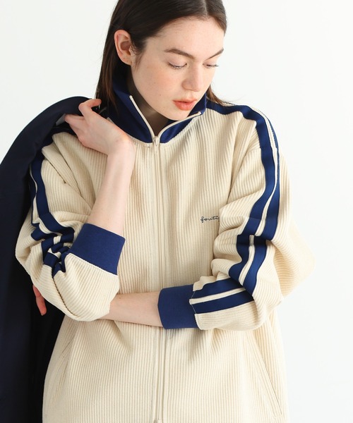 CRAFT STANDARD BOUTIQUE（クラフトスタンダードブティック）の「【ユニセックス】トラックジャケット（ジャージ・レディース・ネイビー/オレンジ/ベージュ/ブラウン/アイボリー/ブラック・XL/L/M）」の2枚目の写真