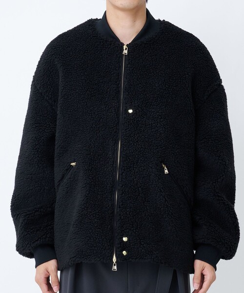 CULLNI（クルニ）の「Wool Boa Front Zip Blouson（ブルゾン）」 - WEAR