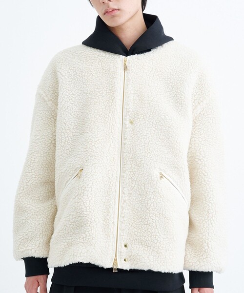 CULLNI（クルニ）の「Wool Boa Front Zip Blouson（ブルゾン）」 - WEAR