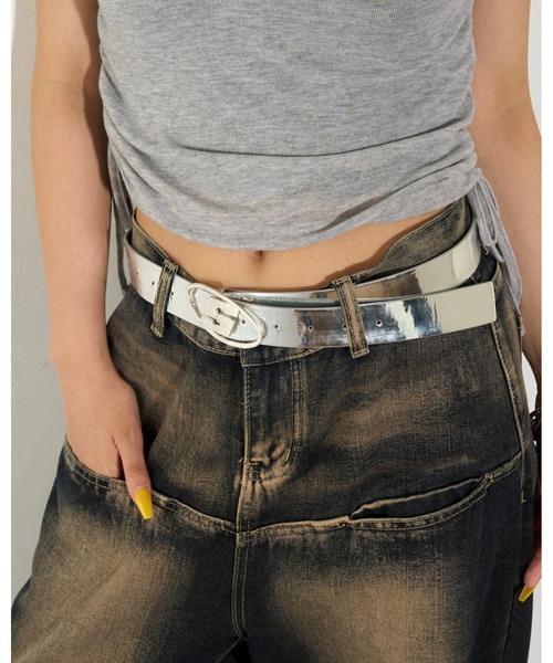 WHO'S WHO gallery（フーズフーギャラリー）の「Sロゴバックルベルト（ベルト・レディース・ブラック/シルバー・FREE）」の6枚目の写真