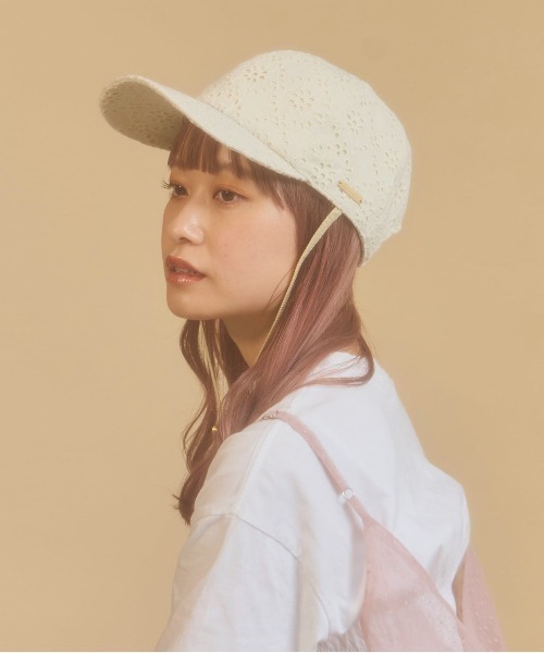 kaorinomori（カオリノモリ）の「kaorinomori レーブキャップ / カオリノモリ（キャップ・レディース・クリーム/ブルー/ブラック・FREE）」の7枚目の写真