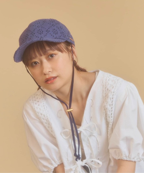 kaorinomori（カオリノモリ）の「kaorinomori レーブキャップ / カオリノモリ（キャップ・レディース・クリーム/ブルー/ブラック・FREE）」の19枚目の写真