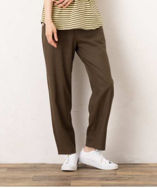 aunt lily(アントリリー)の「フレンチリネンテーパードパンツ◆(その他パンツ・レディース・ブルーグリーン/カーキ/キナリ・13号/11号/9号/7号/15号)」の3枚目の写真