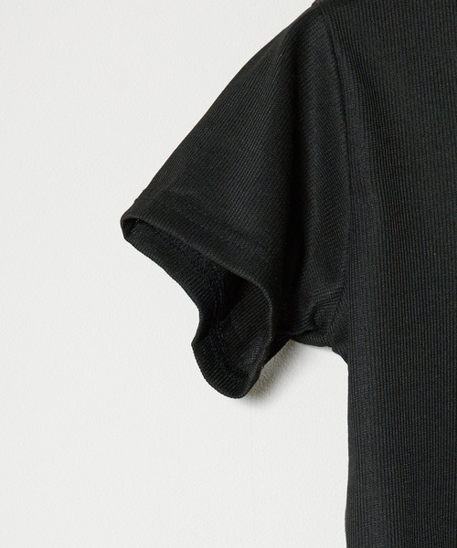 トップス　２枚 Double zipper Tops / Wジップトップス 半袖 シアートップス（T