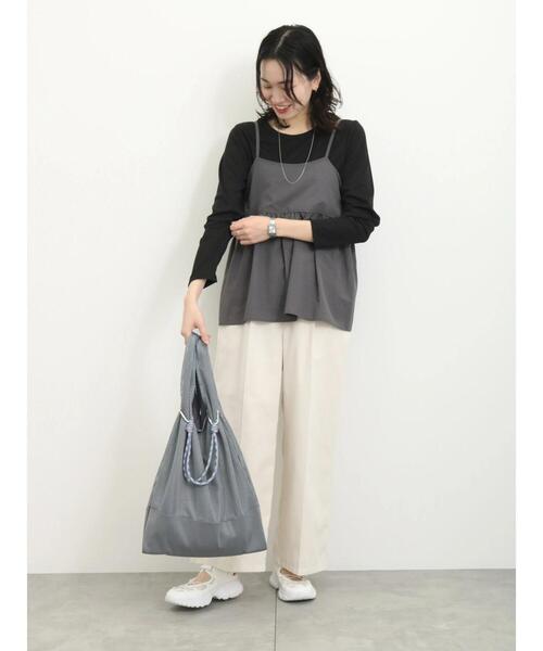 Samansa Mos2 blue（サマンサモスモスブルー）の「キャミビスチェ（シャツ/ブラウス・レディース・シルバーグレー/グレー/ブラック・F）」の15枚目の写真