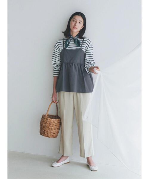 Samansa Mos2 blue（サマンサモスモスブルー）の「キャミビスチェ（シャツ/ブラウス・レディース・シルバーグレー/グレー/ブラック・F）」の10枚目の写真