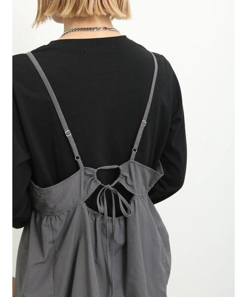 Samansa Mos2 blue（サマンサモスモスブルー）の「キャミビスチェ（シャツ/ブラウス・レディース・シルバーグレー/グレー/ブラック・F）」の7枚目の写真