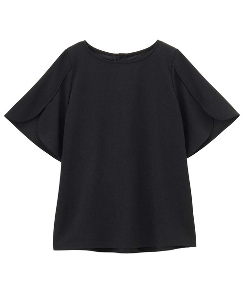 GeeRA（ジーラ）の「【7色展開/M-XXLサイズ展開】夏にぴったり！ひんやりスリット入りフレアースリーブＴブラウス（シャツ/ブラウス・レディース・ブルー/オフホワイト/ブラック/ピンクベージュ/ネイビー/サンドグレー/ブラック系その他・LARGE/X-LARGE/MEDIUM/XX-LARGE）」の18枚目の写真