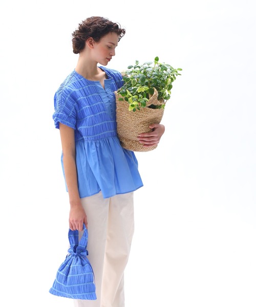 Kelen(ケレン)の「「KELEN/ケレン」コンビデザイントップス / ERIN(Tシャツ/カットソー・レディース・レッド/グリーン/サックスブルー/ブラック・M/S)」の16枚目の写真