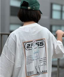 23.65（イーシプサムチョンユクオ）の「23.65/イーシプサムチョンユクオ　【web限定】23.65×RED CAP GIRL ラバープリント＆フロント刺繍入りラインイラストBIGTシャツ（Tシャツ/カットソー）」