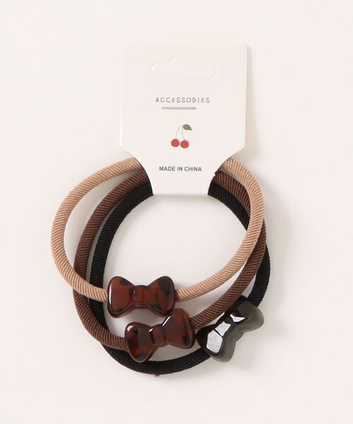 Fun & Daily（ファンアンドデイリー）の「3セット・アクリルレオパードヘアゴム（ヘアゴム・レディース・その他1/その他2/その他3・FREE）」の2枚目の写真