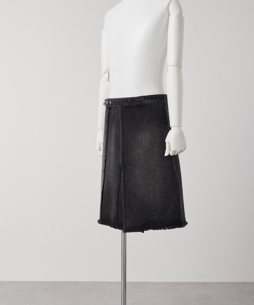 完売品 GRANCY フリンジデザインデニムスカート GRANCY（グランシー）の「【GRANCY】Fringedesign Denim Skirt