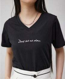 フロントメッセージロゴTシャツ