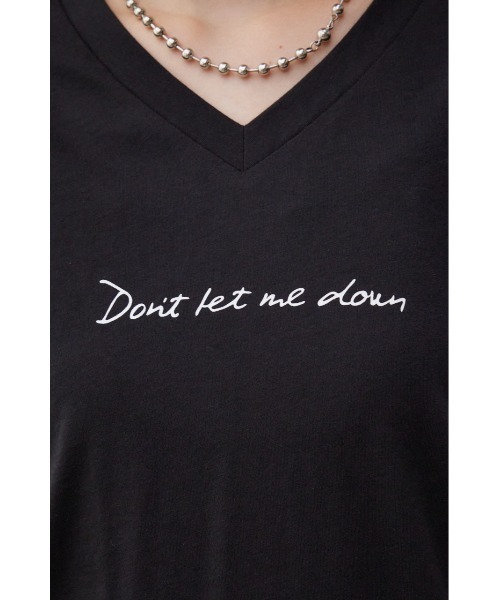 AZUL by moussy(アズールバイマウジー)の「フロントメッセージロゴTシャツ(Tシャツ/カットソー・レディース・ブラック/ホワイト/オレンジ/グレー/ライトベージュ・SMALL/MEDIUM)」の9枚目の写真