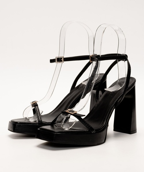 SVEC(シュベック)の「ブロックハイヒール アンクルストラップ サンダル(サンダル・レディース・ブラック系その他/ブラック・37/39/35)」の16枚目の写真