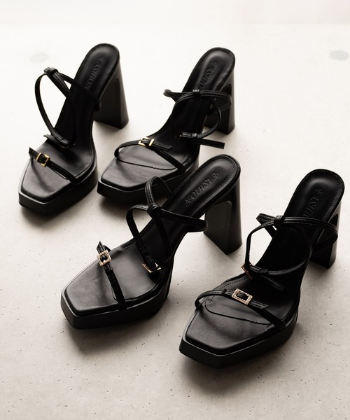 SVEC(シュベック)の「ブロックハイヒール アンクルストラップ サンダル(サンダル・レディース・ブラック系その他/ブラック・37/39/35)」の13枚目の写真