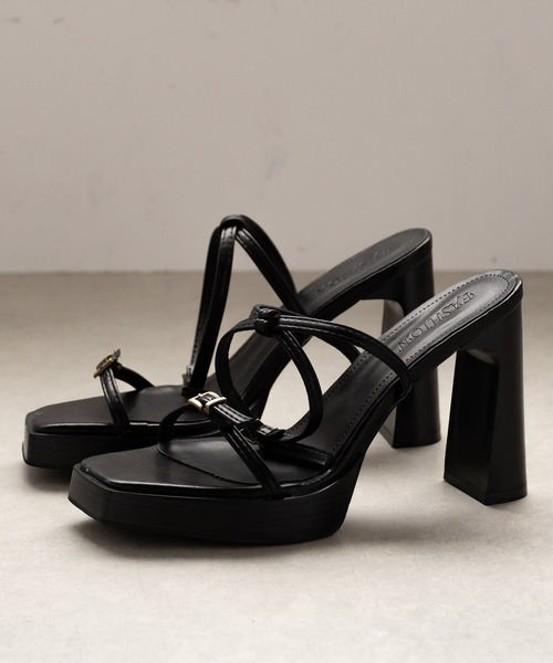 SVEC(シュベック)の「ブロックハイヒール アンクルストラップ サンダル(サンダル・レディース・ブラック系その他/ブラック・37/39/35)」の9枚目の写真