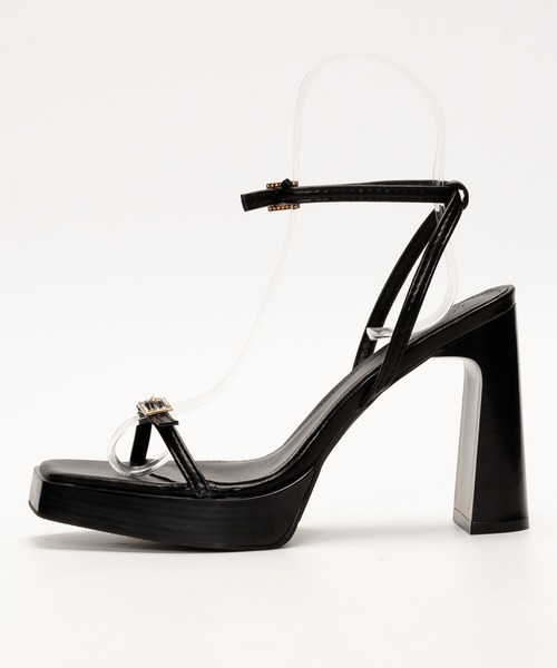 SVEC(シュベック)の「ブロックハイヒール アンクルストラップ サンダル(サンダル・レディース・ブラック系その他/ブラック・37/39/35)」の15枚目の写真