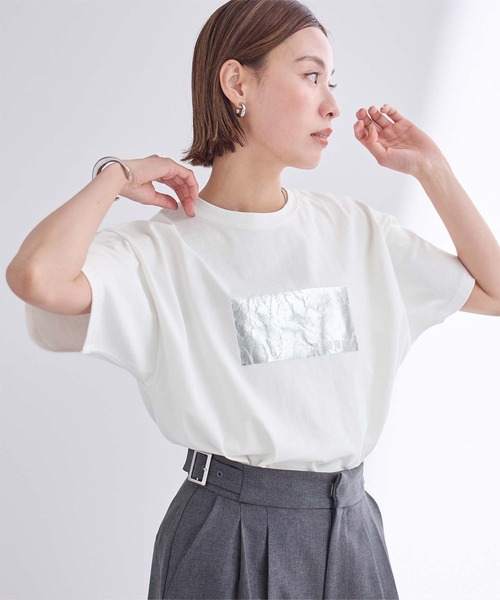 箔プリントTシャツ（Tシャツ/カットソー）｜ur's（ユアーズ）の