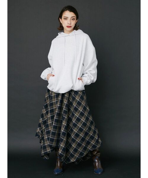 EVRIS（エヴリス）の「バックロゴBIGフーディー（パーカー・レディース・ホワイト/ブラウン/グレー/レッド/ブラック・FREE）」の17枚目の写真