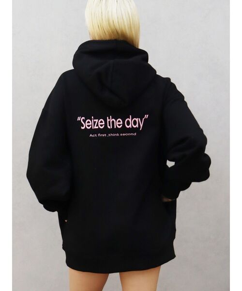 EVRIS（エヴリス）の「バックロゴBIGフーディー（パーカー・レディース・ホワイト/ブラウン/グレー/レッド/ブラック・FREE）」の20枚目の写真