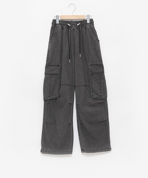 LOVETOXIC（ラブトキシック）の「【LTXC/冷感】デニムカーゴ（その他パンツ・キッズ・サックスブルー/グレー・LL/L/M/S）」の4枚目の写真