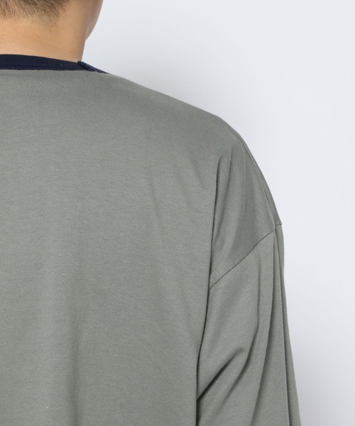 HARE（ハレ）の「リバーシブルシアーレイヤードカットソー(HARE)（Tシャツ/カットソー・メンズ・ブラック/グレー/ブラック系その他・FREE）」の9枚目の写真