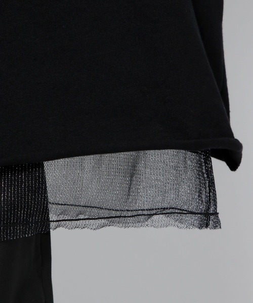 HARE（ハレ）の「リバーシブルシアーレイヤードカットソー(HARE)（Tシャツ/カットソー・メンズ・ブラック/グレー/ブラック系その他・FREE）」の8枚目の写真