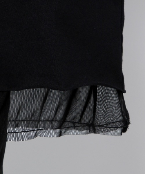 HARE（ハレ）の「リバーシブルシアーレイヤードカットソー(HARE)（Tシャツ/カットソー・メンズ・ブラック/グレー/ブラック系その他・FREE）」の7枚目の写真