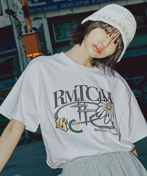 セール】【UNISEX】ROMANTIC CROWN／シャイニングロゴT（Tシャツ