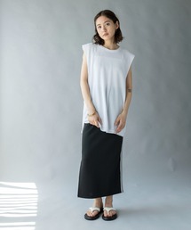 ワッフルノースリーブタンクトップ