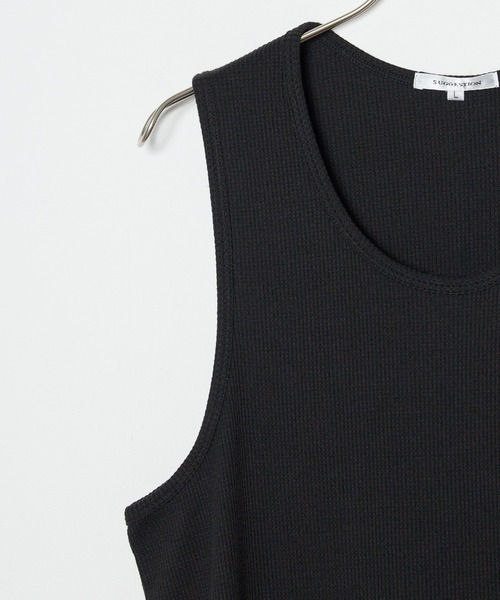 ROOPTOKYO(ループトウキョウ)の「ワッフルノースリーブタンクトップ(タンクトップ・メンズ・ホワイト系1/ホワイト系2/ホワイト系3/ブラック系1/ブラック系2/ブラック系3・M/L)」の9枚目の写真