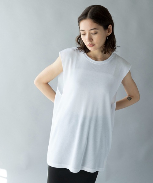 ROOPTOKYO(ループトウキョウ)の「ワッフルノースリーブタンクトップ(タンクトップ・メンズ・ホワイト系1/ホワイト系2/ホワイト系3/ブラック系1/ブラック系2/ブラック系3・M/L)」の13枚目の写真