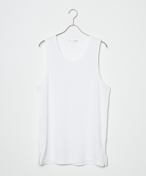 ROOPTOKYO(ループトウキョウ)の「ワッフルノースリーブタンクトップ(タンクトップ・メンズ・ホワイト系1/ホワイト系2/ホワイト系3/ブラック系1/ブラック系2/ブラック系3・M/L)」の22枚目の写真