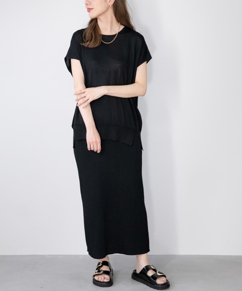 ストレッチ総柄スカッツ スカッツ evercloset[品番：MRHK0000002