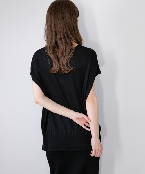 URBAN RESEARCH Sonny Label（アーバンリサーチサニーレーベル）の「『WEB限定』『洗濯可』フレンチトップス×スカートニットSET（ワンピース・レディース・グレー/ブラック/ベージュ・FREE）」の15枚目の写真