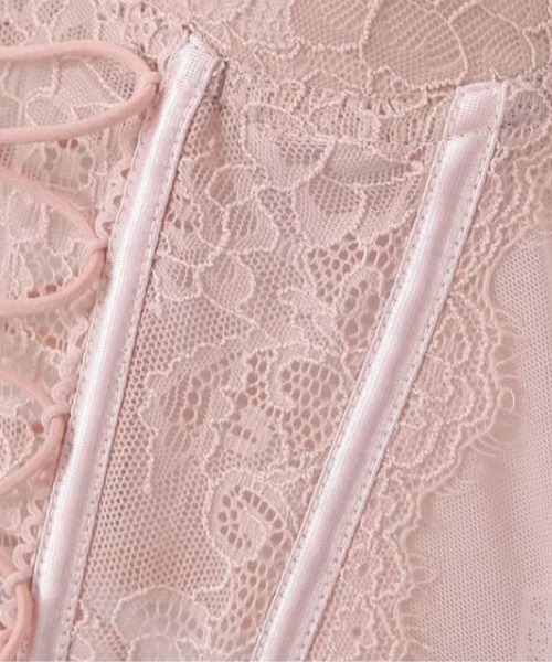 カップインレースフィッシュボーンキャミ Cup In Lace Fishbone Cami（キャミソール）｜LA POMME petit（ラポミ・プチ）