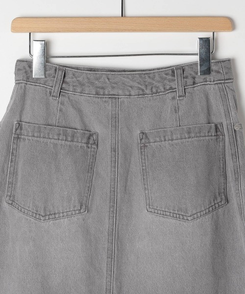 Heather（ヘザー）の「デニムスリットロングスカート　129898（デニムスカート・レディース・グレー/ブルー・S/M）」の4枚目の写真