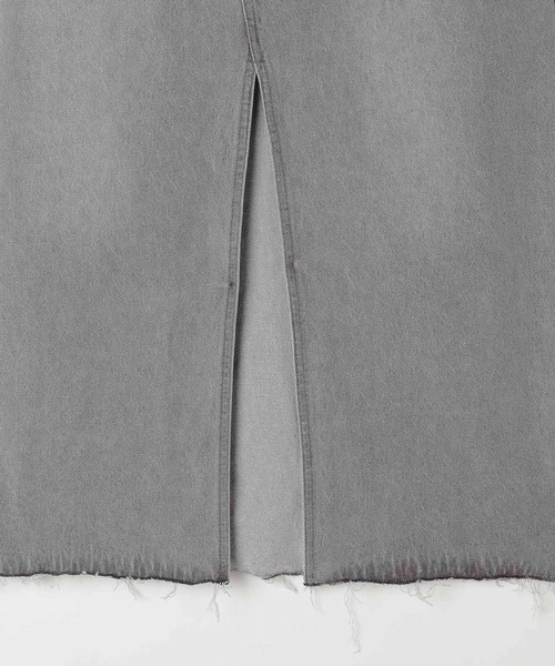 Heather（ヘザー）の「デニムスリットロングスカート　129898（デニムスカート・レディース・グレー/ブルー・S/M）」の6枚目の写真