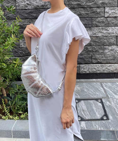 ketty cherie（ケティシェリー）の「【UVカット】ハイゲージカットワンピース≪手洗い可能≫（ワンピース・レディース・ネイビー/ホワイト・M）」の5枚目の写真