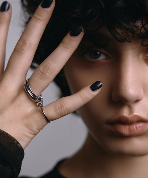 CENE(セネ)の「【CENE】セネ/トリプルコネクトリング(リング・レディース・シルバー×ゴールド/ゴールド/シルバー・#11/#13)」の2枚目の写真