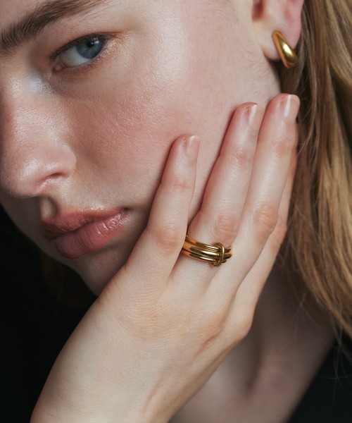 CENE(セネ)の「【CENE】セネ/トリプルコネクトリング(リング・レディース・シルバー×ゴールド/ゴールド/シルバー・#11/#13)」の4枚目の写真