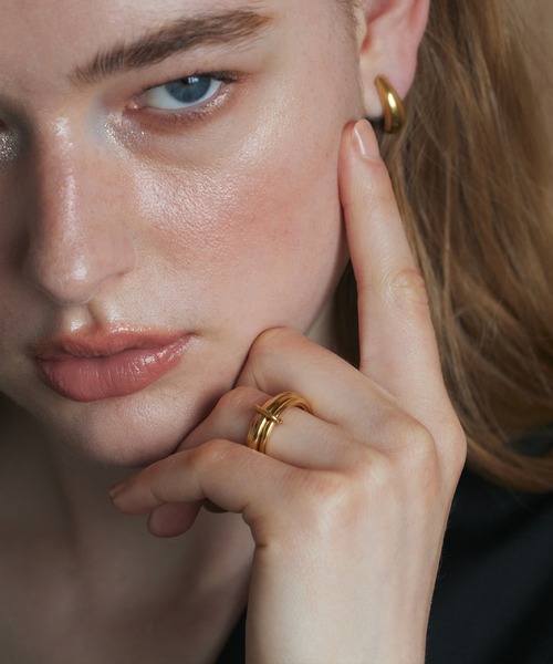 CENE(セネ)の「【CENE】セネ/トリプルコネクトリング(リング・レディース・シルバー×ゴールド/ゴールド/シルバー・#11/#13)」の6枚目の写真