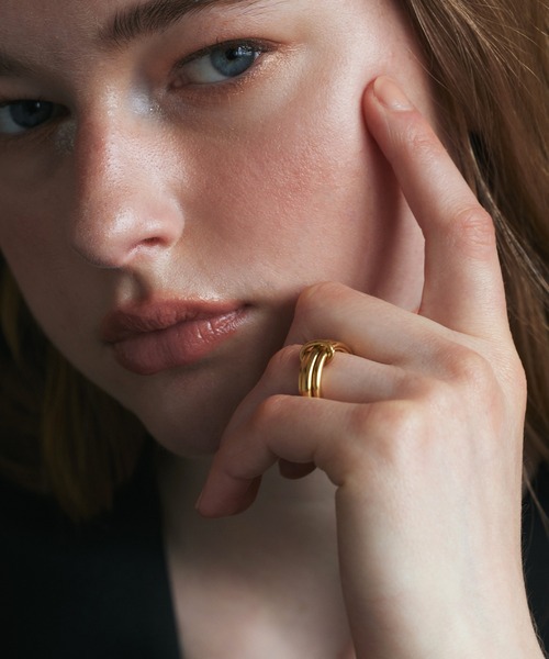 CENE(セネ)の「【CENE】セネ/トリプルコネクトリング(リング・レディース・シルバー×ゴールド/ゴールド/シルバー・#11/#13)」の7枚目の写真