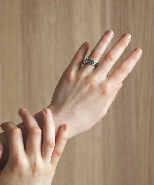 CENE(セネ)の「【CENE】セネ/トリプルコネクトリング(リング・レディース・シルバー×ゴールド/ゴールド/シルバー・#11/#13)」の8枚目の写真