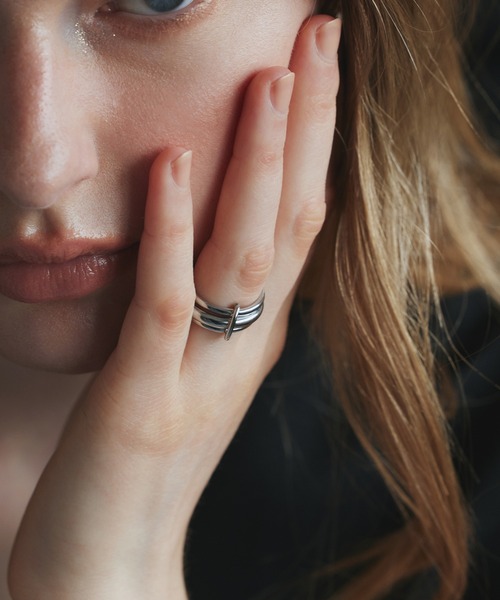 CENE(セネ)の「【CENE】セネ/トリプルコネクトリング(リング・レディース・シルバー×ゴールド/ゴールド/シルバー・#11/#13)」の9枚目の写真